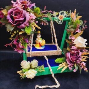 Decorated Krishna Jhula - Image 1