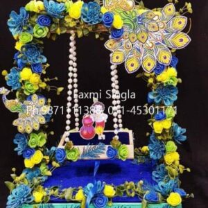 Decorated Krishna Jhula - Image 1