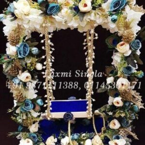 Decorated Krishna Jhula - Image 1