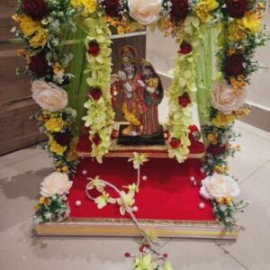 Decorated Krishna Jhula - Image 1