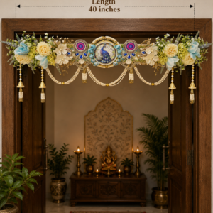 Elegant Peacock Floral Bandhanwar - Image 2