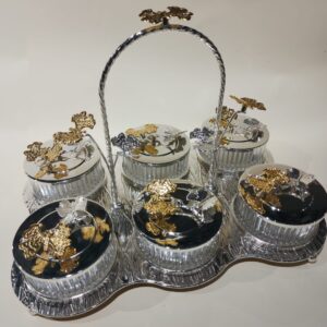 Metal Dryfruit Platter