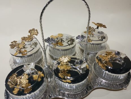 Metal Dryfruit Platter
