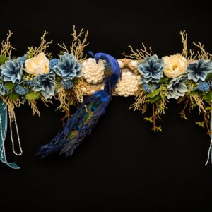 Blue & White Peacock Bandhanwar - Image 1