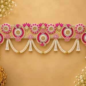 Pink Traditional Bandhanwar - Image 1