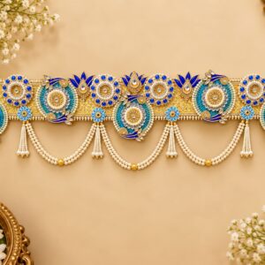 Blue Traditional Bandhanwar - Image 1